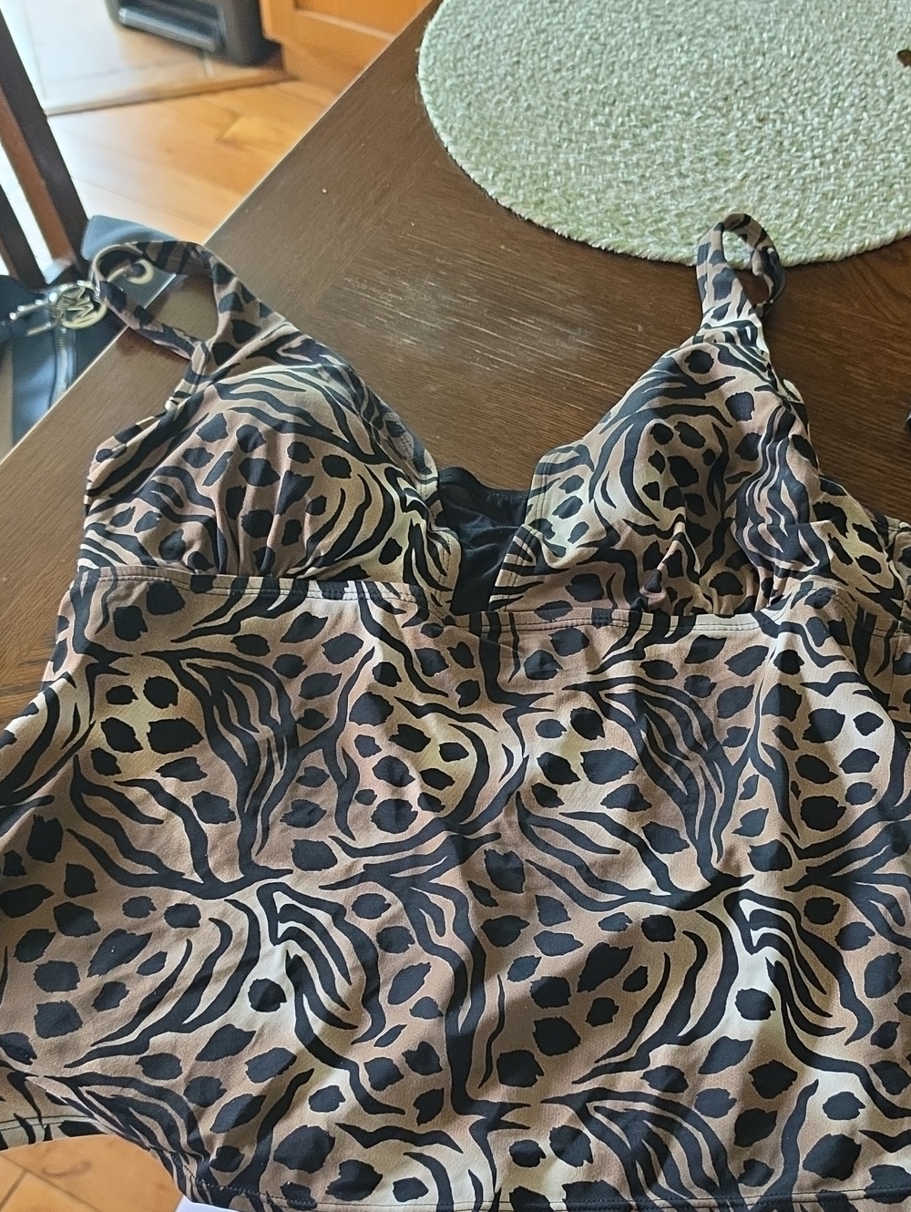 Jaclyn Smith Animal-Print Camisole in Brown and Black